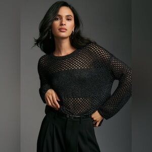 Anthropologie Pilcro Open- Stitch Pullover Sweater SZ Large NWOT- super cute